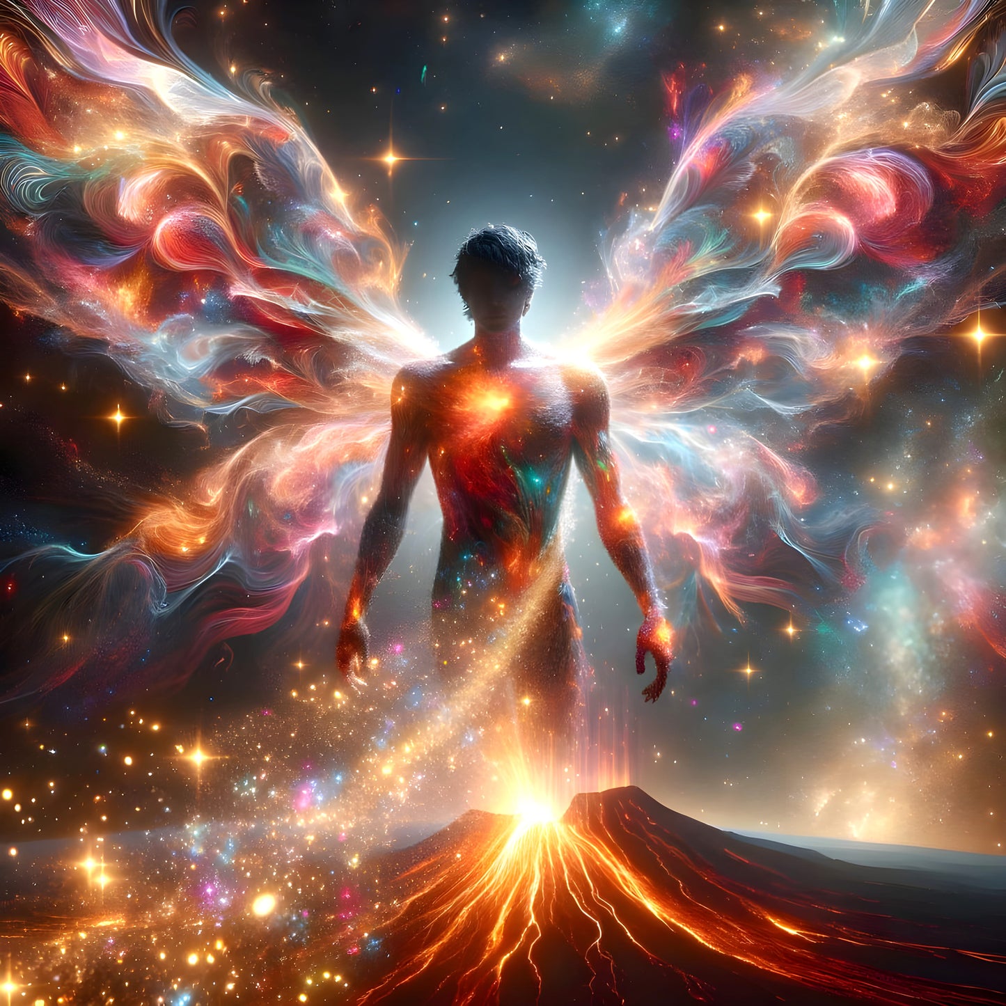 Morningstar a Cosmic Vision-Canvas 60 x 60 cm