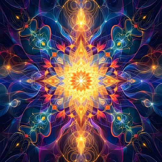 Healing Mandala for Balance & Restoration-Canvas 80 x 80 cm