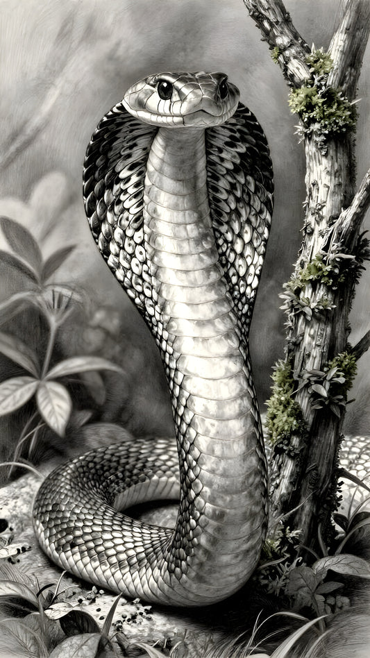 Serpent of Silence-Canvas 80 x 40 cm