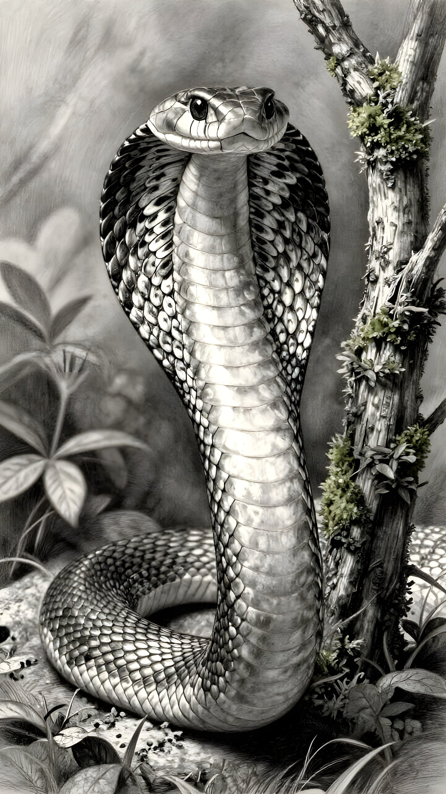 Serpent of Silence-Canvas 60x30 cm